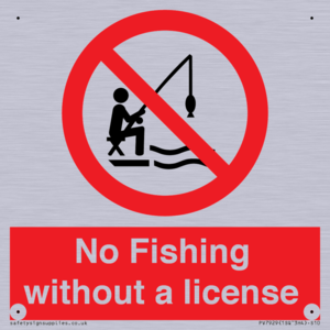 No Fishing without a license